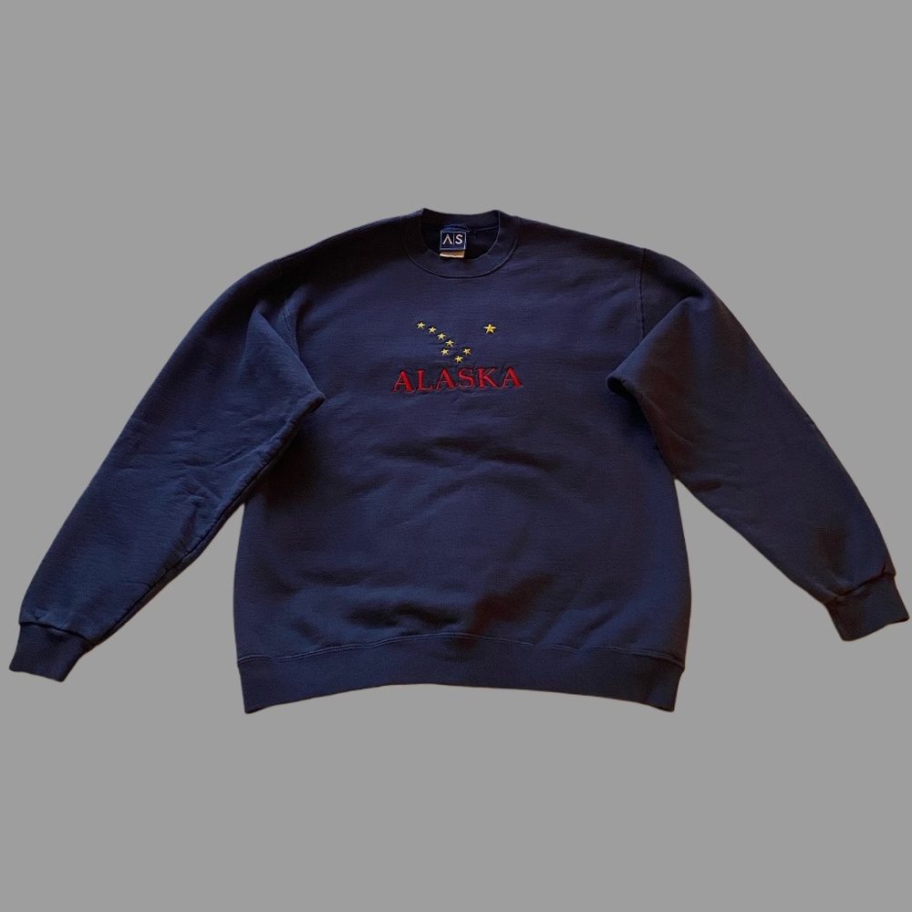 Vintage Alaska embroidered crewneck